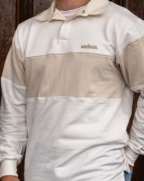 Striped Long Sleeve Polo
