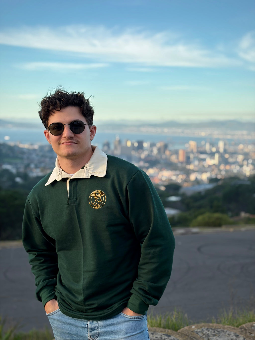 GREEN Classic Long Sleeve Polo